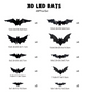 🎃Halloween ✨️Surprise 50% Off！🦇Best Atmosphere‑Boosting Decor！🎃Bats Descend On Your Home！🦇✨3D Bat LED Wall Light Decor