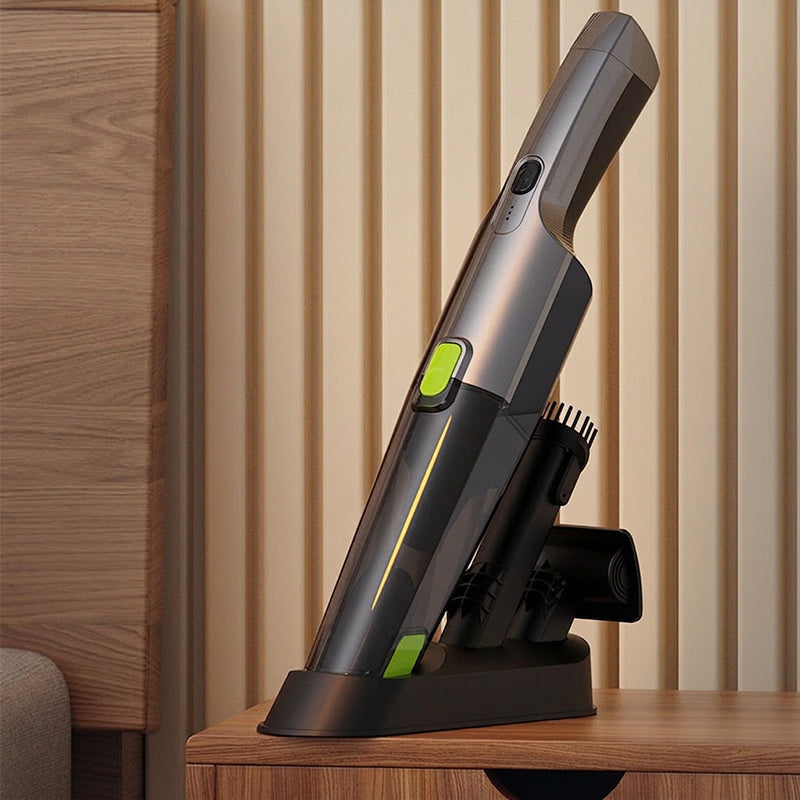 ⏰50% OFF⏰ Cordless Handheld Car Vacuum – 6KPa Suction, 2-Speed Adjustment, LED Light, Easy-Empty Design – Includes Storage Base! 🔋