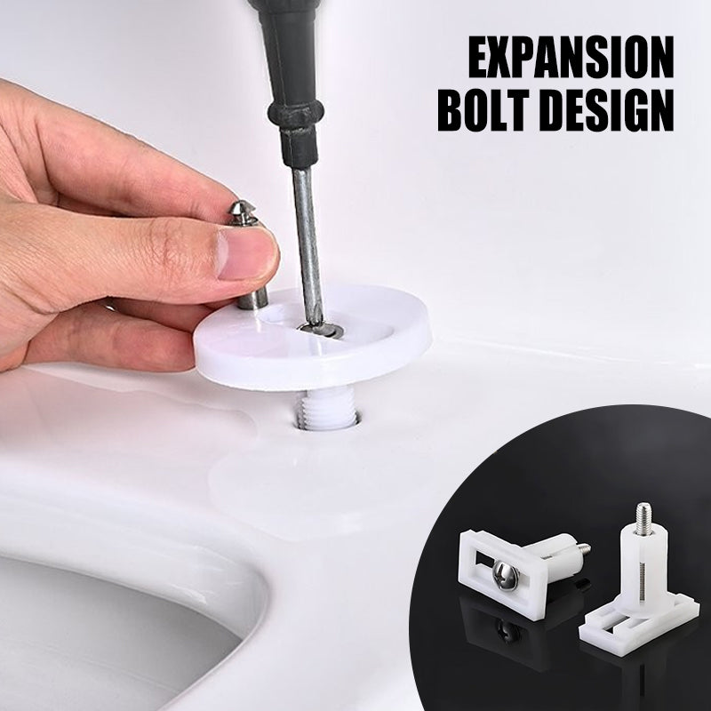 🚽 Toilet seat mounting bolts – 304 stainless steel, fits 99% of toilets, expansion bolt mechanism. Tool-free install. 50% OFF! 🔩✨
