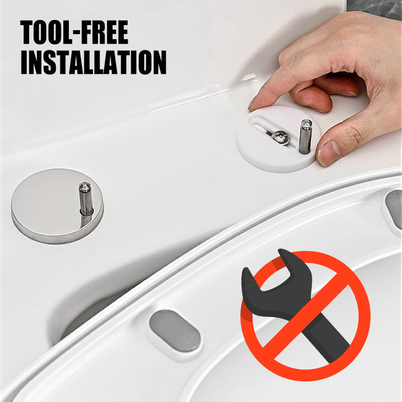 🚽 Toilet seat mounting bolts – 304 stainless steel, fits 99% of toilets, expansion bolt mechanism. Tool-free install. 50% OFF! 🔩✨