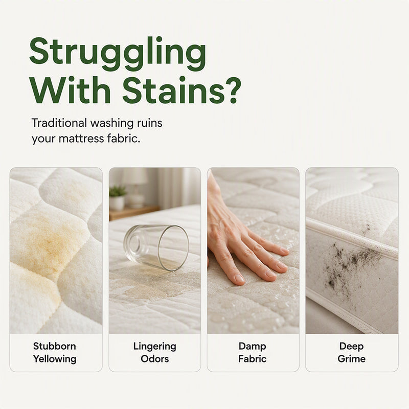 🔥 No-Rinse Mattress Dry Foam Cleaner – Enzyme-Powered Formula with Quick-Dry Technology – Ideal for Mattresses, Sofas, Car Seats & Pillows 🛏️🧽