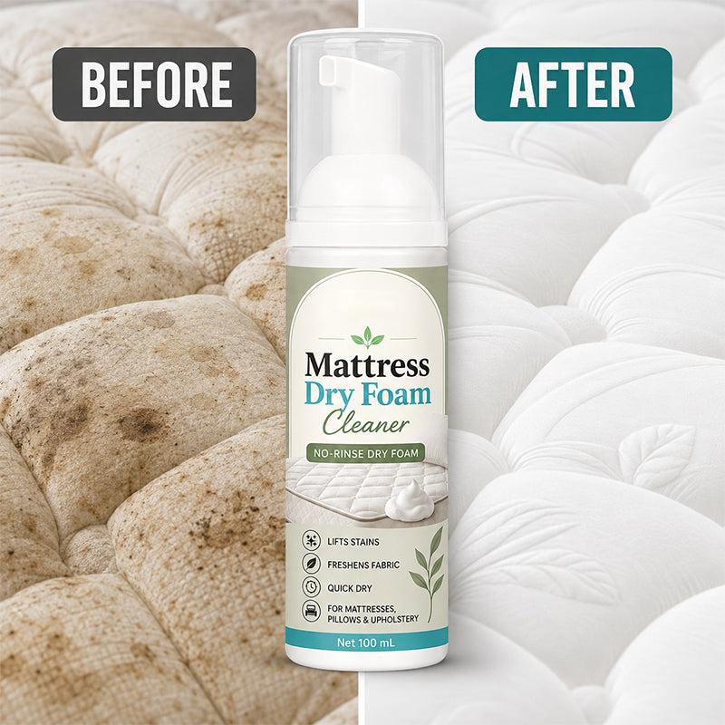 🔥 No-Rinse Mattress Dry Foam Cleaner – Enzyme-Powered Formula with Quick-Dry Technology – Ideal for Mattresses, Sofas, Car Seats & Pillows 🛏️🧽