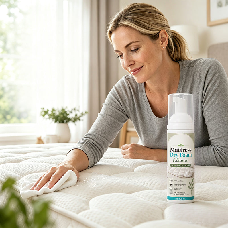 🔥 No-Rinse Mattress Dry Foam Cleaner – Enzyme-Powered Formula with Quick-Dry Technology – Ideal for Mattresses, Sofas, Car Seats & Pillows 🛏️🧽