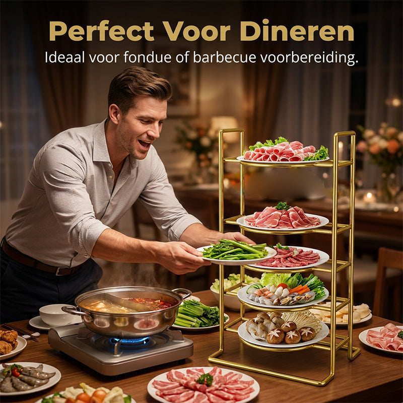 Ruimtebesparend Meerlagig Keukenrek