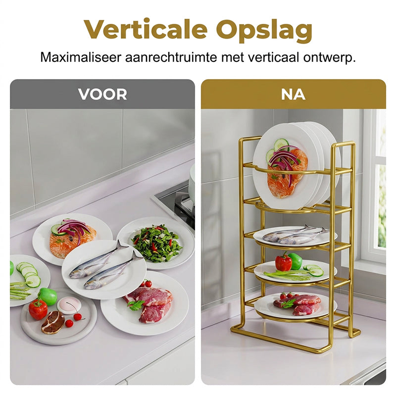 Ruimtebesparend Meerlagig Keukenrek