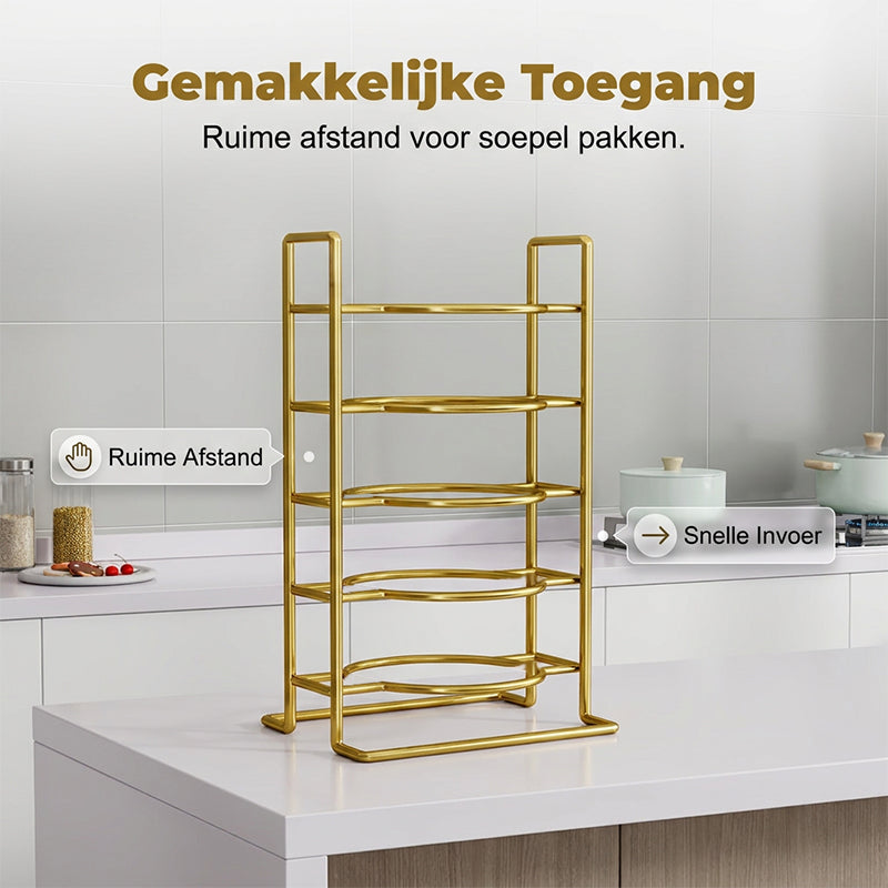 Ruimtebesparend Meerlagig Keukenrek