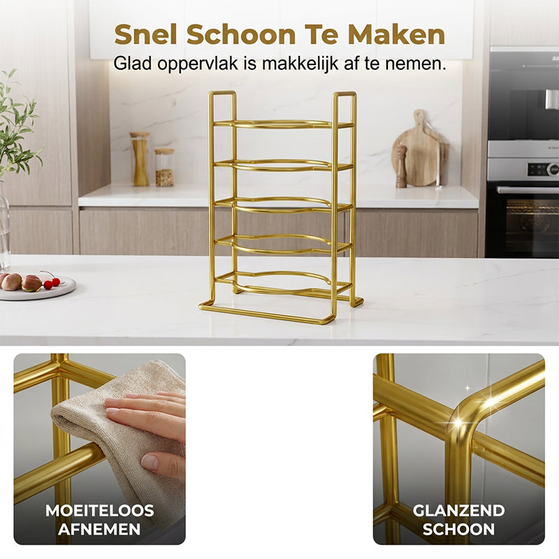 Ruimtebesparend Meerlagig Keukenrek