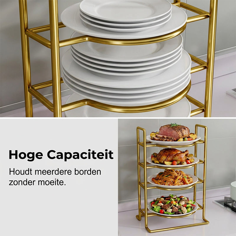 Ruimtebesparend Meerlagig Keukenrek