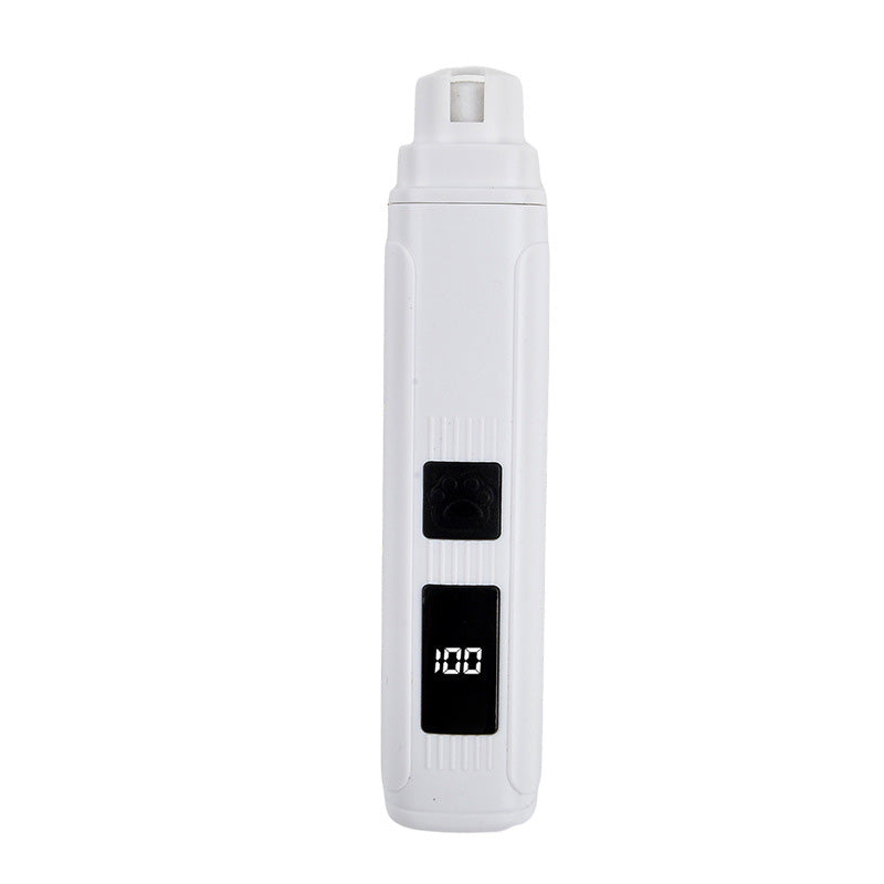 Electric Pet Nail Grinder with LED Power Display🐶NERVOUS ABOUT NAIL TRIMMING?🐶 Electric Grinder – LED Power Display, Whisper-Quiet, 3 Easy Steps – Stress-Free Grooming! 🛡️