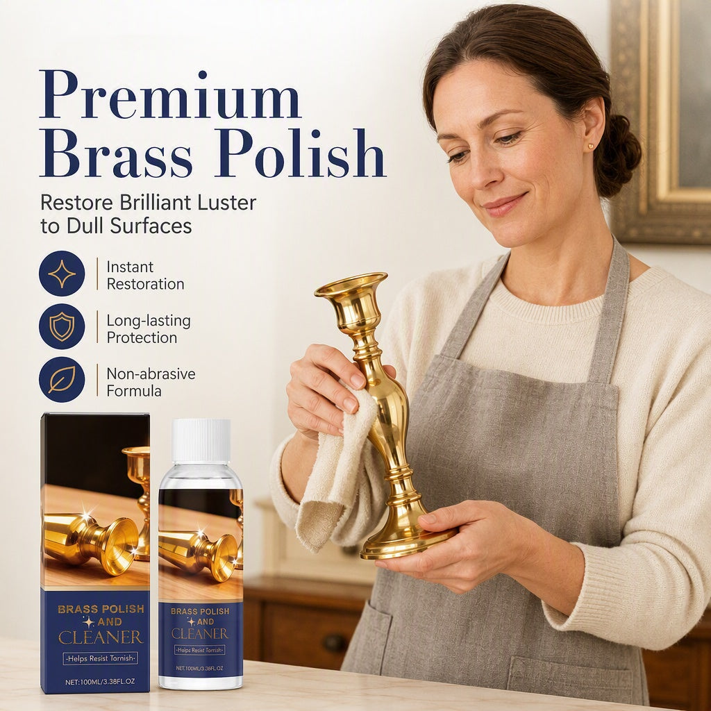 🔩TARNISHED BRASS? FIX IT FAST!🔩 Polish & Cleaner – Removes Oxidation, Restores Shine, Gentle on Surfaces – Easy Application! 🧽