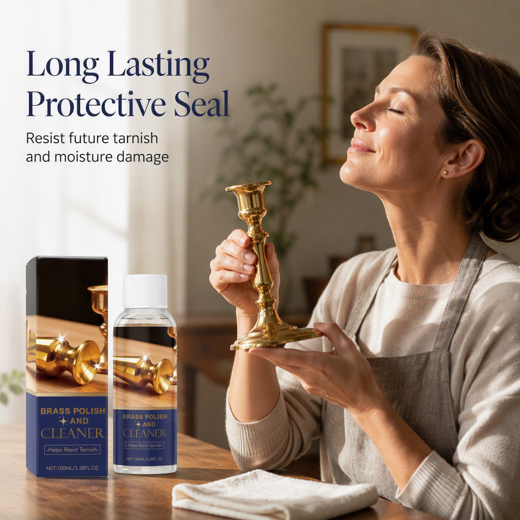 🔩TARNISHED BRASS? FIX IT FAST!🔩 Polish & Cleaner – Removes Oxidation, Restores Shine, Gentle on Surfaces – Easy Application! 🧽
