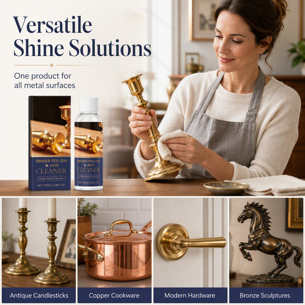 🔩TARNISHED BRASS? FIX IT FAST!🔩 Polish & Cleaner – Removes Oxidation, Restores Shine, Gentle on Surfaces – Easy Application! 🧽
