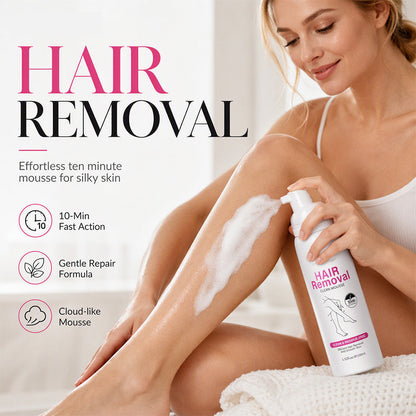 Gentle Hair Removal Mousse⏰50% OFF⏰ Gentle Hair Removal Mousse – Quick Results, Hydrating Formula, Fine Mousse Texture – Perfect for Body Care! 🛁