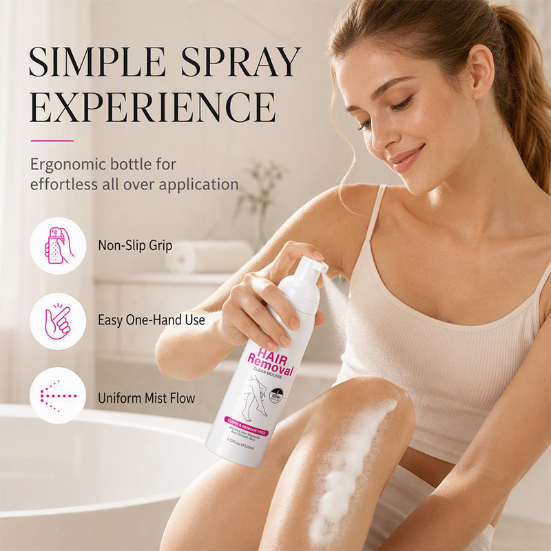 Gentle Hair Removal Mousse⏰50% OFF⏰ Gentle Hair Removal Mousse – Quick Results, Hydrating Formula, Fine Mousse Texture – Perfect for Body Care! 🛁