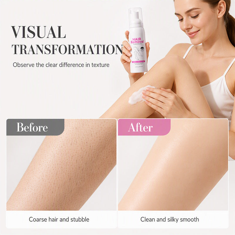 Gentle Hair Removal Mousse⏰50% OFF⏰ Gentle Hair Removal Mousse – Quick Results, Hydrating Formula, Fine Mousse Texture – Perfect for Body Care! 🛁