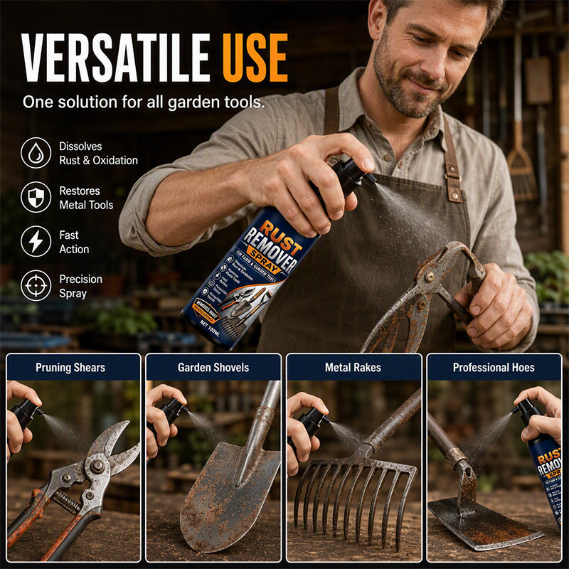 🥳2026 HOT SALE🥳💞50K+ SOLD!🔧💨 50% OFF! Rust Remover Spray – Dissolves rust & oxidation instantly. Works on iron, steel & tools – no more wire brushing! 🛡️✨