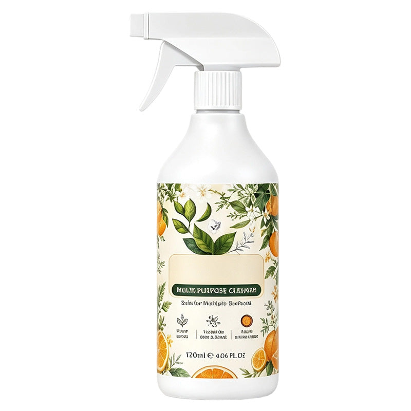 🔥 All-Purpose Cleaner Spray – Plant-Based Citrus Formula, Cuts Grease & Shines Glass – Safe for Kitchen, Bathroom & Dining Tables 🍋🧽
