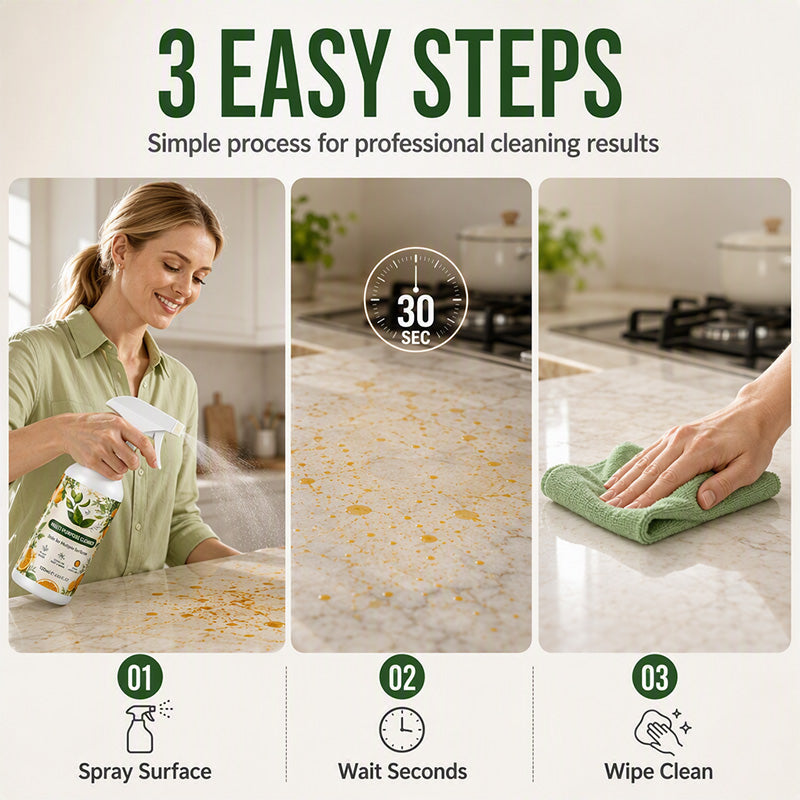 🎁LIMITED SALE BUY 2 GET 1 FREE!!✨🧴🧽 Heavy Duty Kitchen Degreaser Spray – Powerful Grease Remover For Home Cleaning
