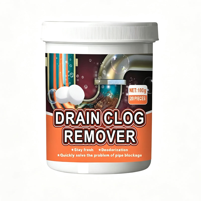 🔥 Active Oxygen Drain Clog Remover – Effervescent Tablets with Powerful Scrubbing Action – Ideal for Kitchen Sinks, Bathtubs & Floor Drains 🚿🧴
