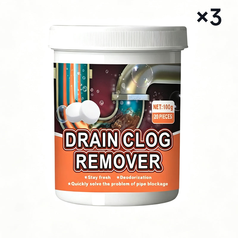 🔥 Active Oxygen Drain Clog Remover – Effervescent Tablets with Powerful Scrubbing Action – Ideal for Kitchen Sinks, Bathtubs & Floor Drains 🚿🧴