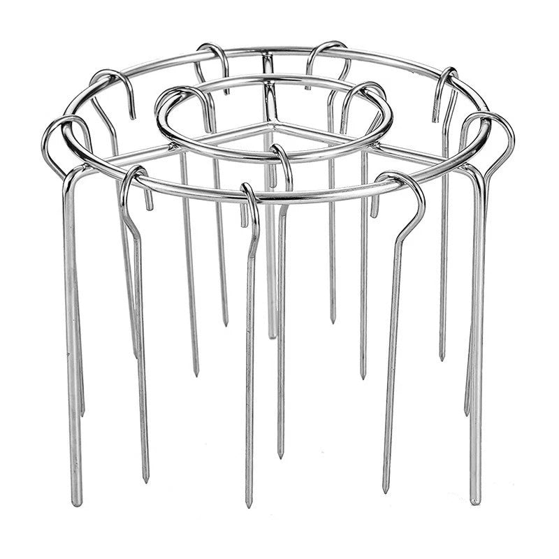 🔥 Air Fryer Skewer Rack – Stainless Steel Vertical Kebab Holder for Air Fryers, Ovens & Homemade BBQ Snacks🍢