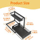 🔥 2-Tier Carbon Steel Organizer – Sliding Drawer & Ventilated Grid, Holds 50 lbs – Ideal for Under-Sink Cabinets, Desks & Bathrooms 🗄️✨