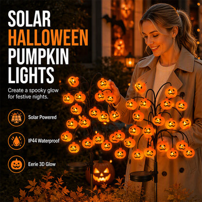 🥳HOT SALE🥳💞10K+ SOLD! Pumpkin Solar Lights – From £11.99! 76cm tall, solar powered & weatherproof. Spooky glow – grab yours! ✅