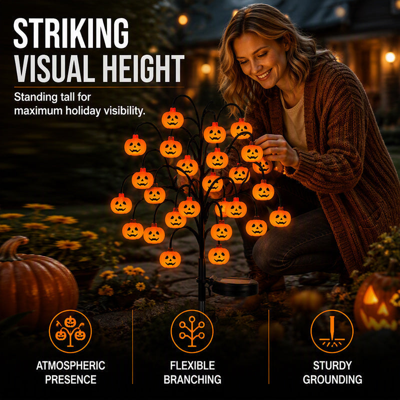 🥳HOT SALE🥳💞10K+ SOLD! Pumpkin Solar Lights – From £11.99! 76cm tall, solar powered & weatherproof. Spooky glow – grab yours! ✅