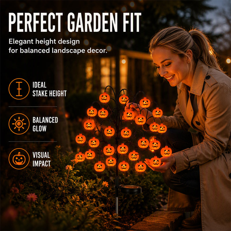 🥳HOT SALE🥳💞10K+ SOLD! Pumpkin Solar Lights – From £11.99! 76cm tall, solar powered & weatherproof. Spooky glow – grab yours! ✅
