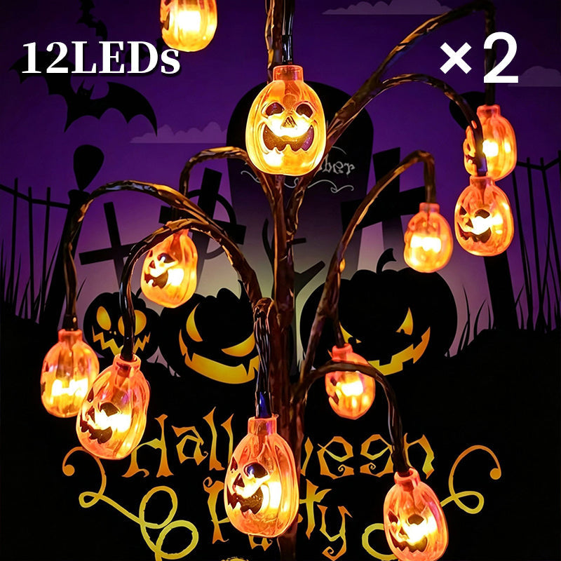 🥳2026 HOT SALE🥳💞50K+ SOLD!🎃🦇 50% OFF!👻Waterproof Halloween Pumpkin Solar Branch Lights