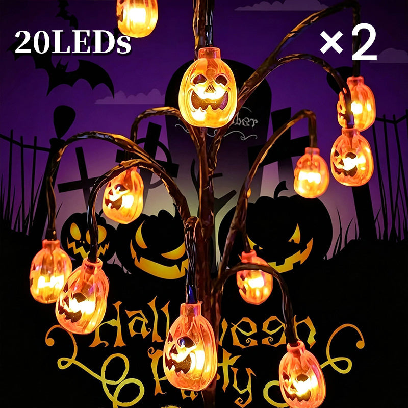 🥳2026 HOT SALE🥳💞50K+ SOLD!🎃🦇 50% OFF!👻Waterproof Halloween Pumpkin Solar Branch Lights