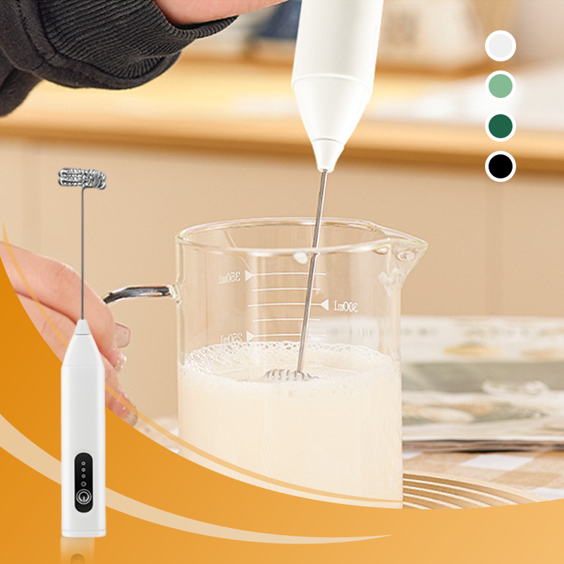 🔥 Electric Drink Foam Mixer – 3 Adjustable Speeds with 400mAh Battery – Ideal for Whipping Cream, Milk Foam, Baby Food & Milkshakes 🥛🌀