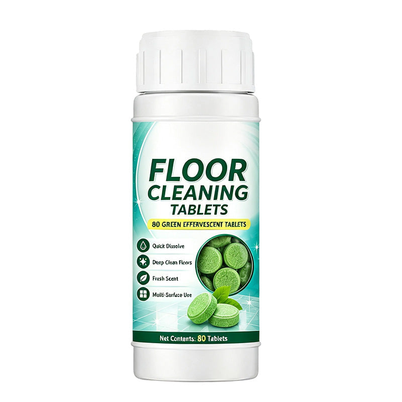 🥳2026 HOT SALE🥳💞50K+ SOLD!🧹✨ 50% OFF! Floor Cleaning Effervescent Tablets – Just drop in water & mop. Deep cleans tile & wood, no measuring, no spills. 80 tablets – save time & effort! 🧼💪