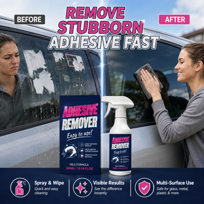 🔥 Multi-Surface Adhesive Remover Spray – Gentle Formula Dissolves Stickers, Tape & Labels – Ideal for Glass, Metal, Plastic & Finished Wood 🧴✨