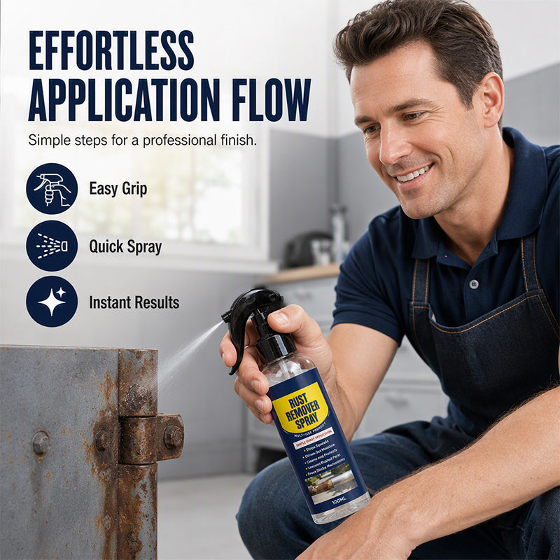 🔥 Multi-Purpose Rust Remover Spray & Lubricant – Professional-Grade Formula with Protective Micro-Film – Ideal for Garage, Kitchen, Garden & Workshop 🔧🛡️
