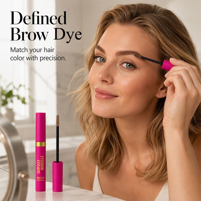 🔥 2-in-1 Mascara & Eyebrow Cream Set – Waterproof & Smudge-Proof, 4 Natural Brow Shades – Ideal for All-Day Wear & Easy Removal 👁️💄
