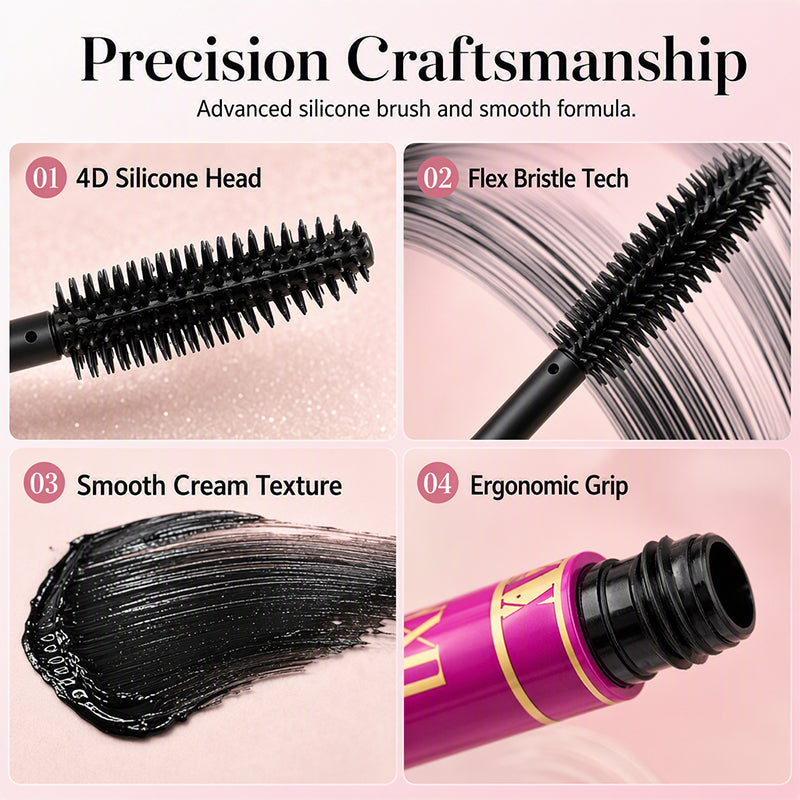 🔥 2-in-1 Mascara & Eyebrow Cream Set – Waterproof & Smudge-Proof, 4 Natural Brow Shades – Ideal for All-Day Wear & Easy Removal 👁️💄
