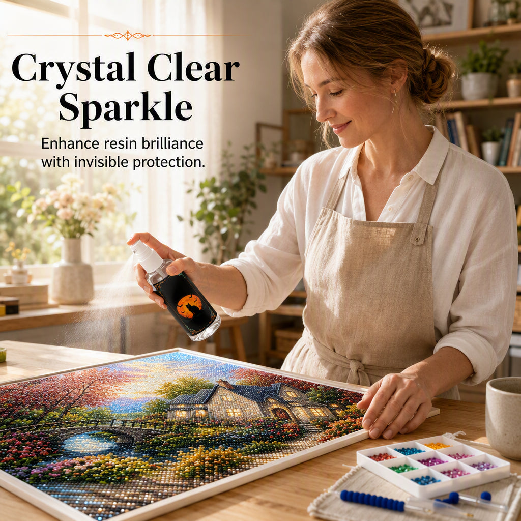 🔥 Brighter Finish Sealer Spray – Crystal-Clear Acrylic Coating with UV & Moisture Protection – Ideal for Diamond Paintings, Crafts & 3D Figures 💎🛡️