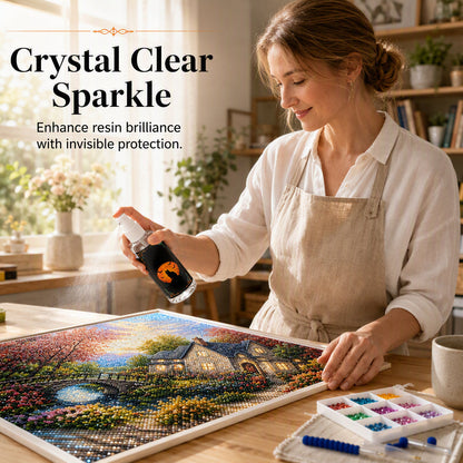 🔥 Brighter Finish Sealer Spray – Crystal-Clear Acrylic Coating with UV & Moisture Protection – Ideal for Diamond Paintings, Crafts & 3D Figures 💎🛡️