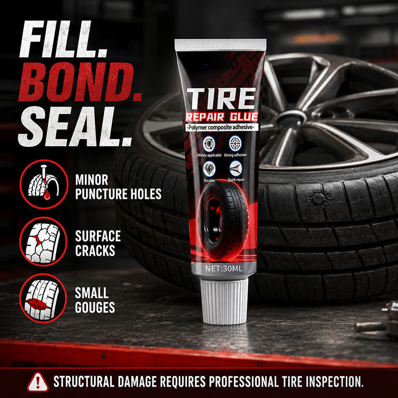 🚗 Tire repair gel – fills cracks & scratches, heat-resistant & waterproof for all vehicles! ✨