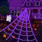 🥳2026 TOP PICK🥳 Spider Web Decor Light – 5M Hanging Design, Battery Operated, Includes Stakes & Hook – Indoor/Outdoor Use! 🎃💀