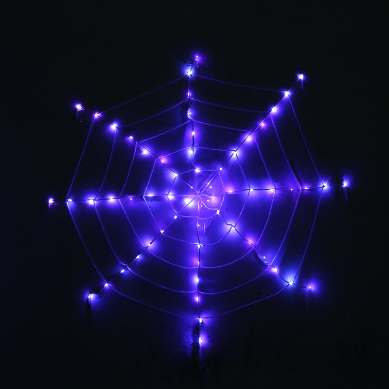 🥳2026 TOP PICK🥳 Spider Web Decor Light – 5M Hanging Design, Battery Operated, Includes Stakes & Hook – Indoor/Outdoor Use! 🎃💀