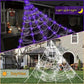 🥳2026 TOP PICK🥳 Spider Web Decor Light – 5M Hanging Design, Battery Operated, Includes Stakes & Hook – Indoor/Outdoor Use! 🎃💀