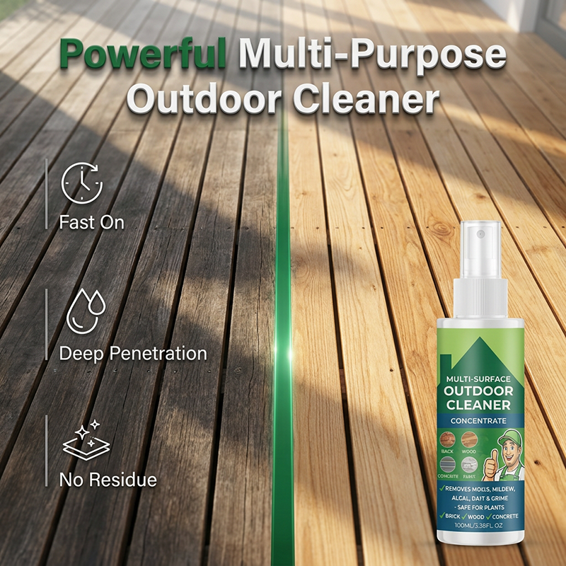 🥳2026 TOP PICK🥳 Outdoor Cleaner Concentrate – Powerful Formula, Plant-Friendly, Works on Wood, Concrete & Brick – Easy Spray Application! 🏡💨