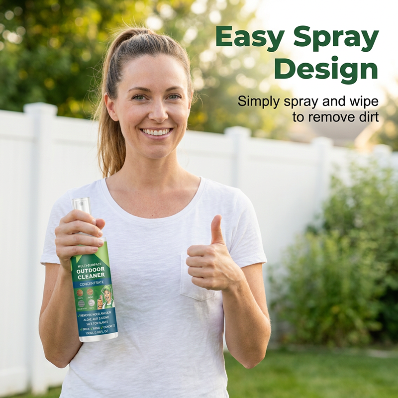 🥳2026 TOP PICK🥳 Outdoor Cleaner Concentrate – Powerful Formula, Plant-Friendly, Works on Wood, Concrete & Brick – Easy Spray Application! 🏡💨