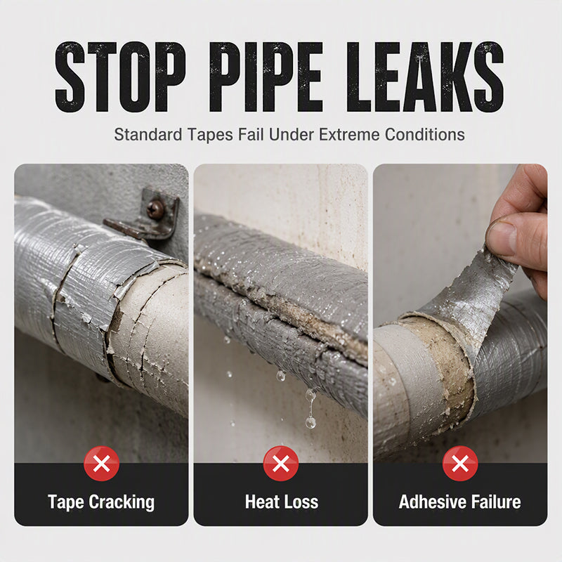 🔥 Reinforced Aluminum Foil Tape – Glass Fiber Mesh with Industrial-Strength Adhesive – Ideal for AC Pipes, Roof Sealing & HVAC Insulation 🔧🛡️