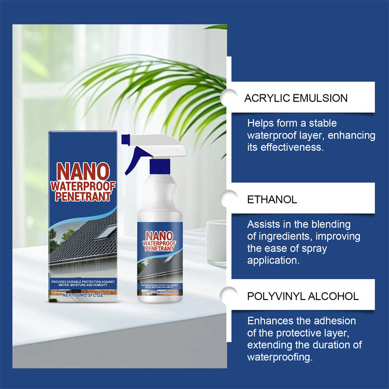 🔥 Waterproof Sealing Spray – Deep-Penetrating Formula for Roofs & Walls – Ideal for Concrete, Brick, Grout & Balconies 🏠🛡️