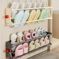 🥳2026 TOP PICK🥳 No-Drill Shoe Rack – Magnetic Mount, Extendable Design, Carbon Steel Build – Quick-Drain Bars, Odor-Free Storage! 🛡️💨