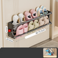 🥳2026 TOP PICK🥳 No-Drill Shoe Rack – Magnetic Mount, Extendable Design, Carbon Steel Build – Quick-Drain Bars, Odor-Free Storage! 🛡️💨