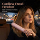 💇MORNING FRIZZ RUINING YOUR DAY?💇 Cordless Straightening Comb – Negative Ions Tame Static, 3 Heat Settings – Travel-Friendly Design! 🛡️